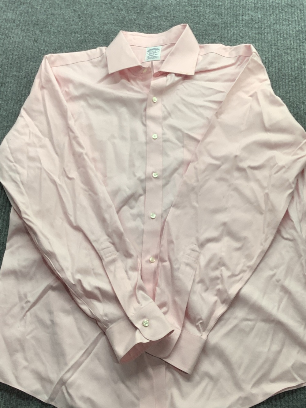 Brooks Brothers Light Pink Spread Collar Dress Shirt